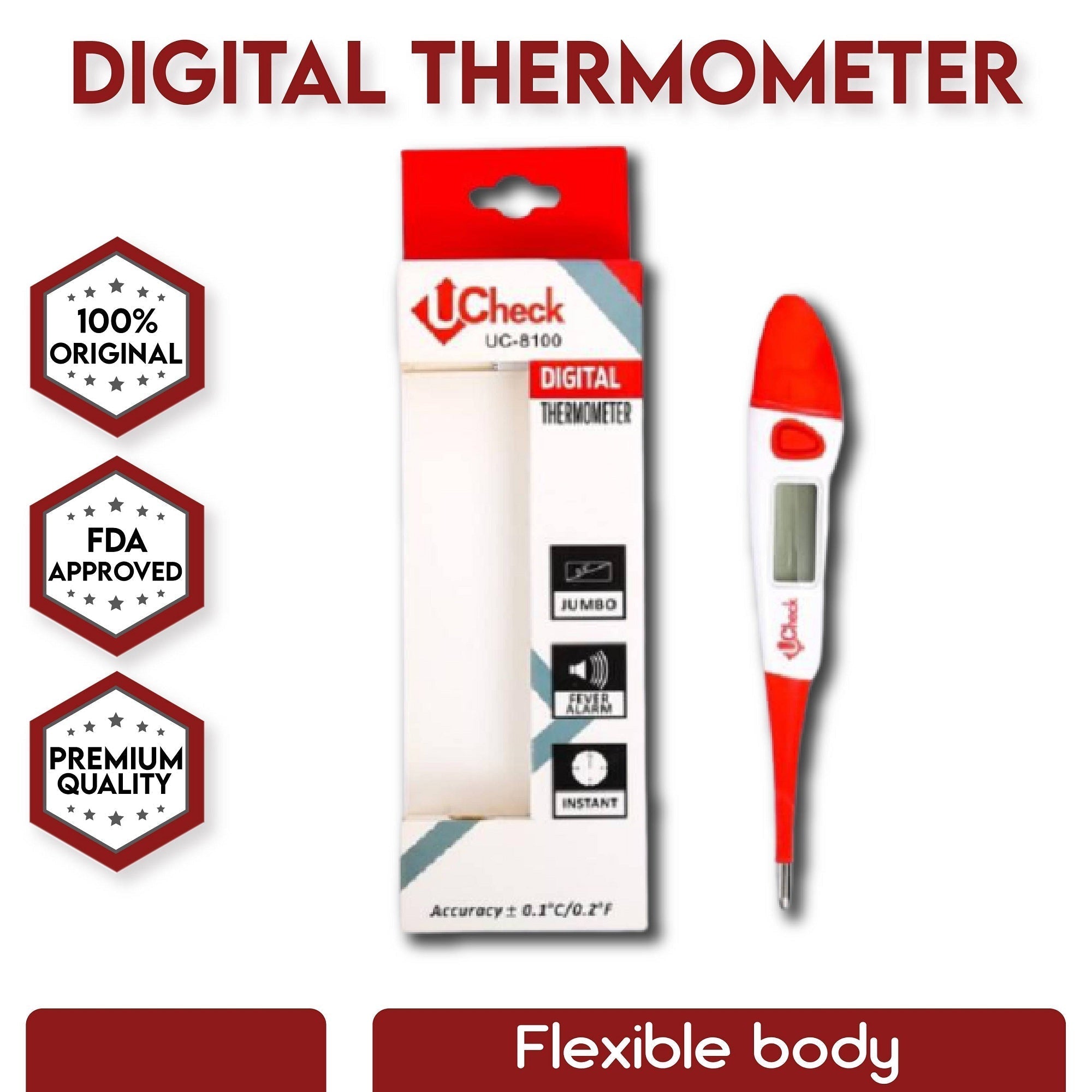 Ucheck Clinical Oral Thermometer