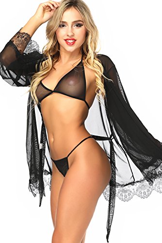 Vougez - Mesh Nightgown set