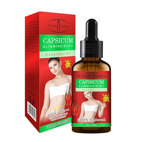 Vougez - AICHUN BEAUTY CAPSICUM Slimming Body Essential Oil 100% Natural 3 Day Effective 30ml