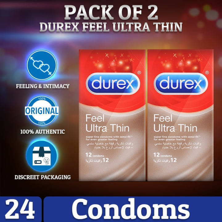 Pack of 2 Durex Condom Feel Ultra Thin 12's