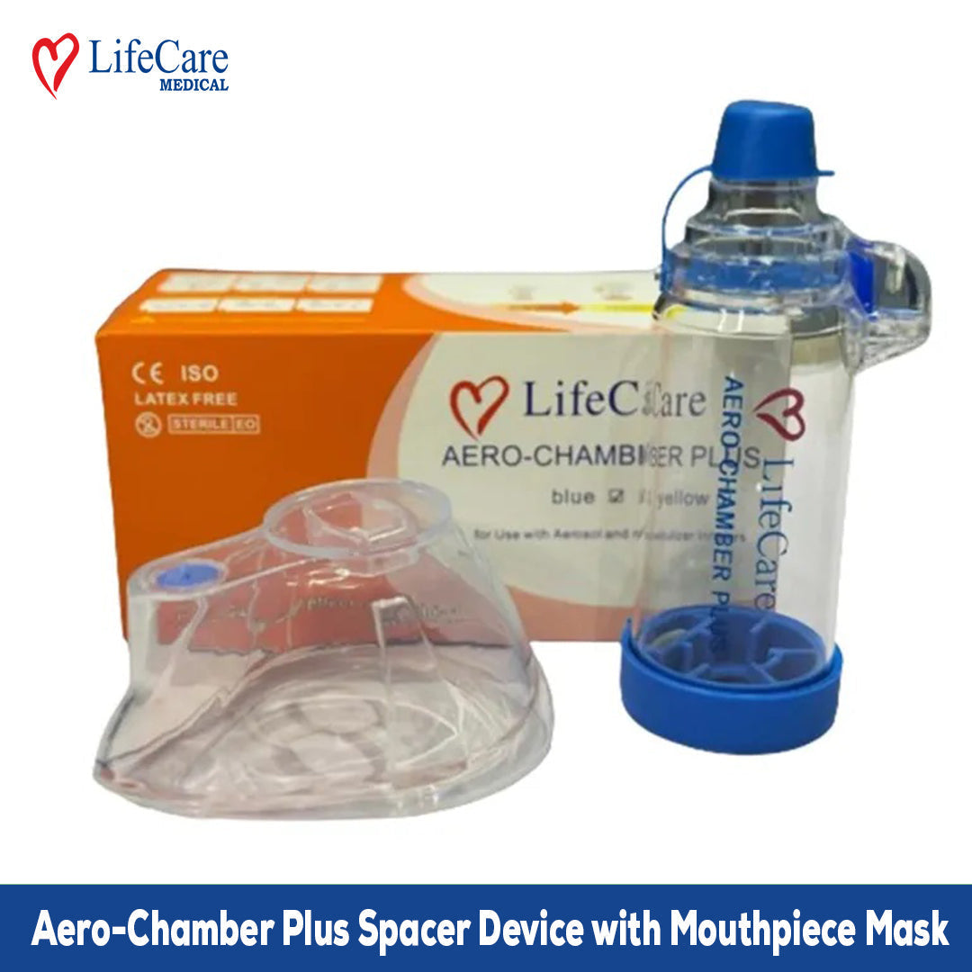 LifeCare Aero-Chamber Plus Spacer Device with Mouthpiece Mask