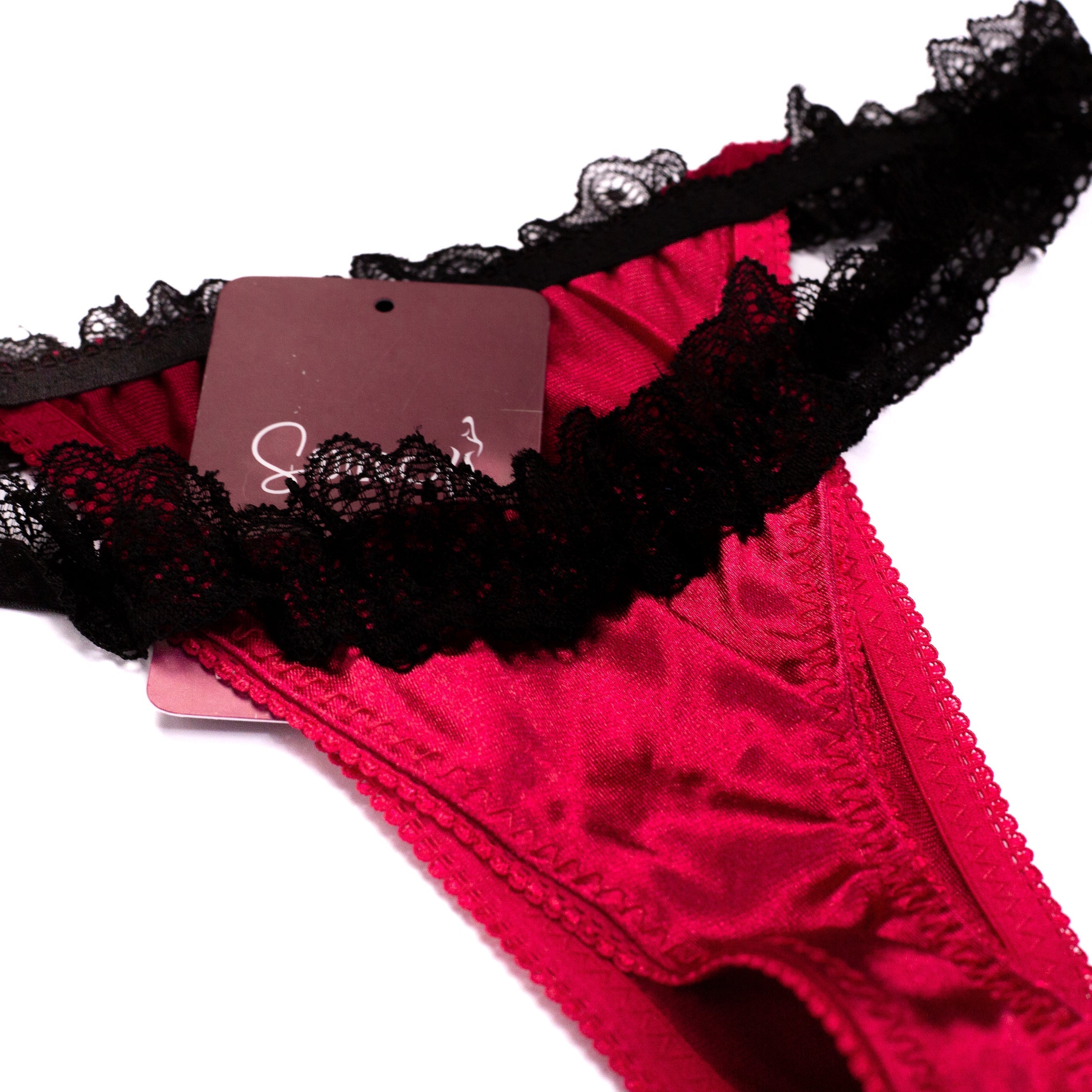 Vougez - Thong Satin Silk Panty