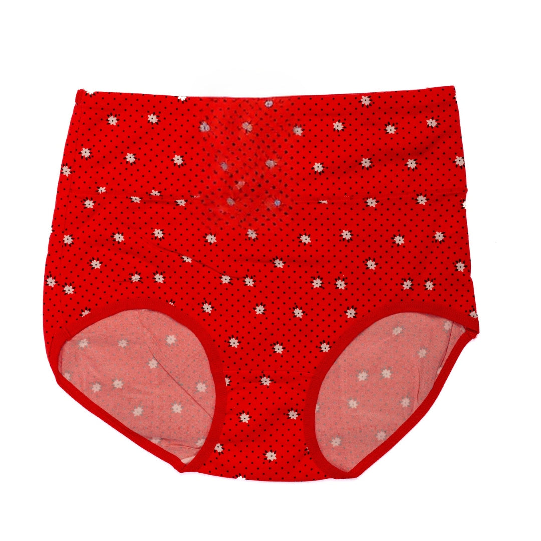 Vougez - Daisy Printed Brief Cotton Panty