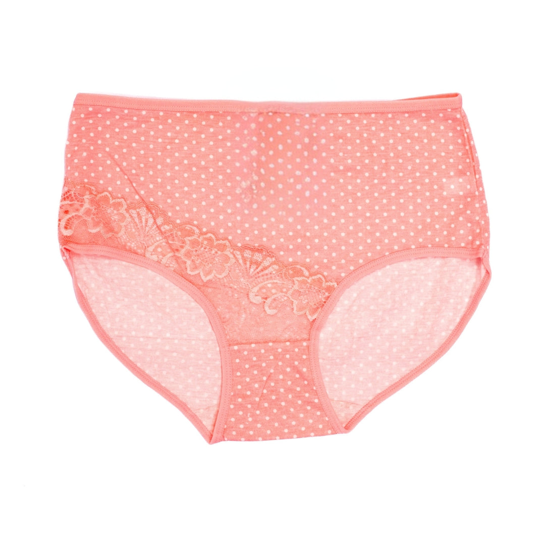 Vougez -Printed Polka Dots Cotton Panty