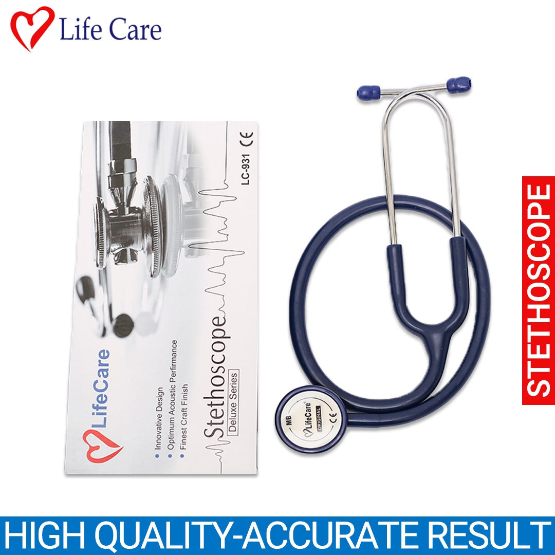 LifeCare Original Double Dual Head Stethoscope Classic Luxury Smart Design