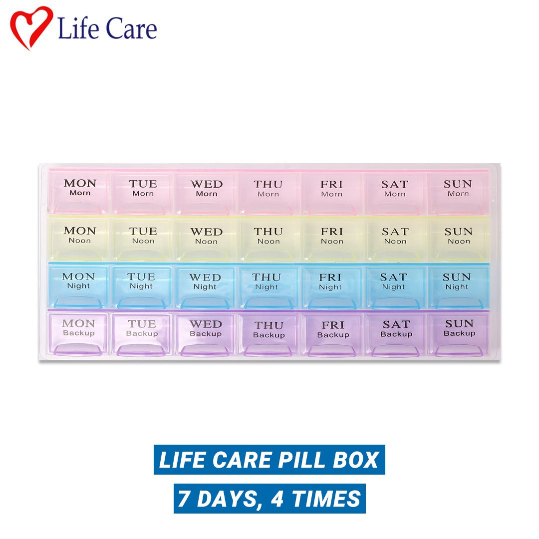 Lifecre - Pill box 7 days, 4 times