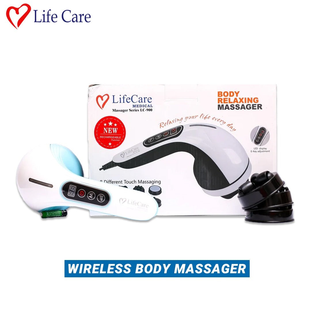 Life Care Wireless Body Relaxing Massager With 3 Heads