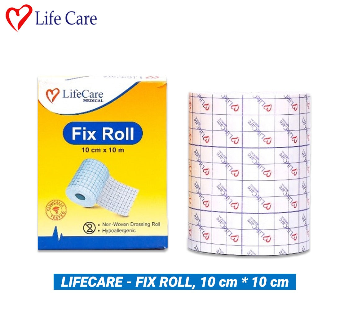 LifeCare Non Woven Wound Dressing Fix Roll 10cm X 10M