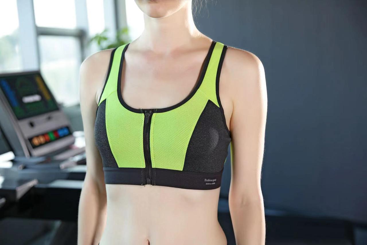 Vougez - Ricky Zipper Pushup Sports Bra