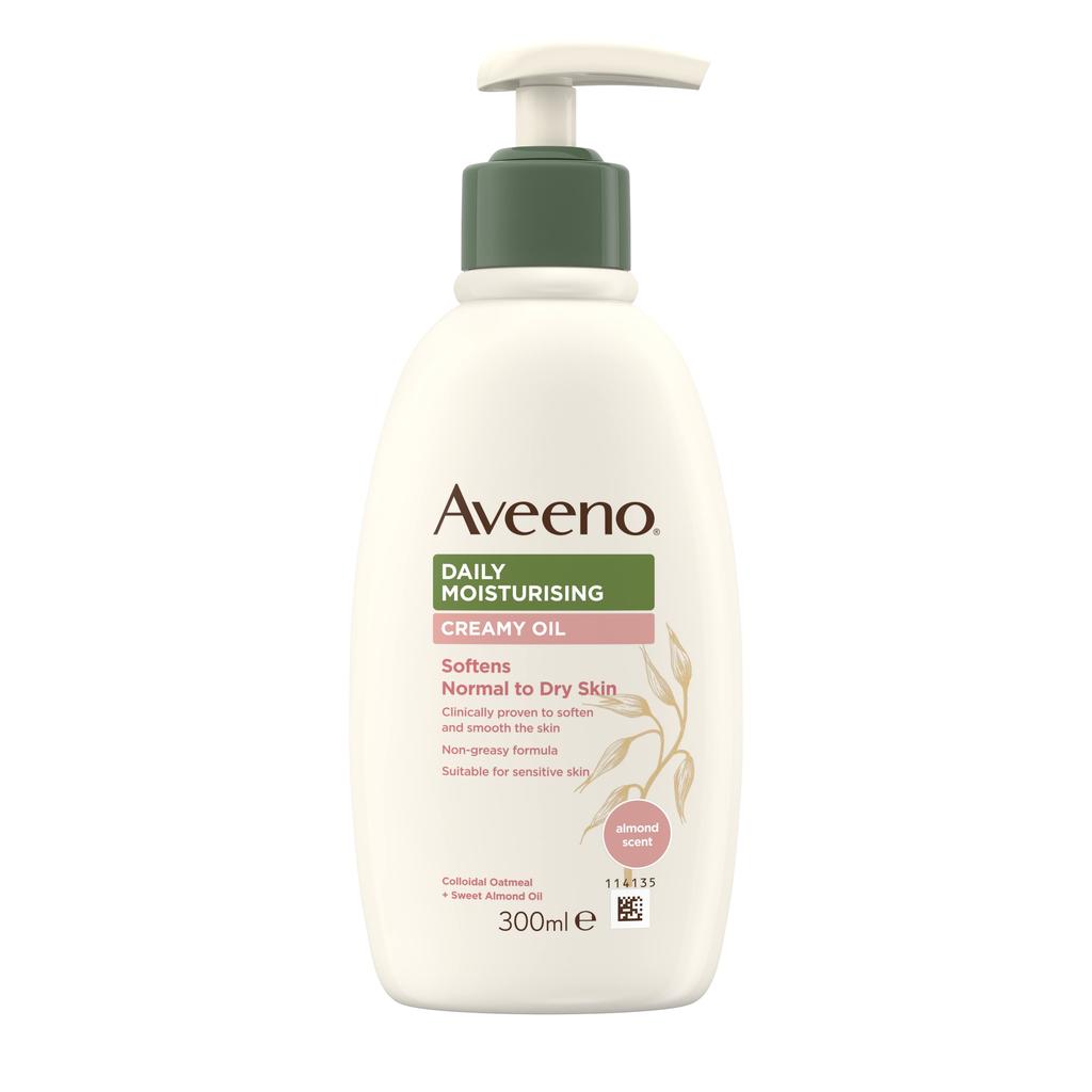 Aveeno Daily Moisturising Creamy Oil Almond Scent Pump 300Ml