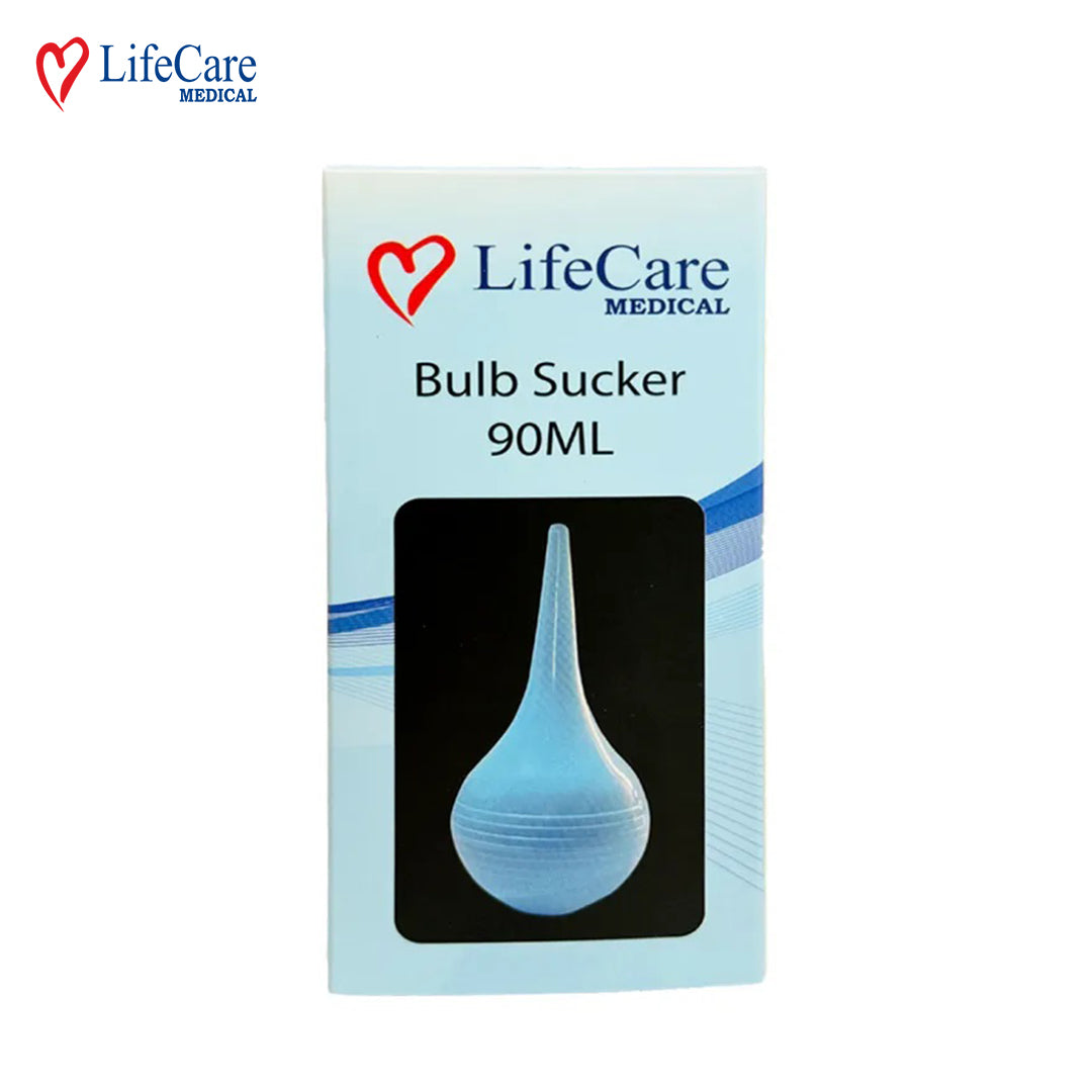 LifeCare Comfort Soft Sterile Ear Bulb Rubber Hand Squeeze Baby Bulb Suction Sucker 90ml