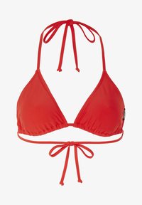 Vougez - Heat Red Padded String Ribbed Bikini