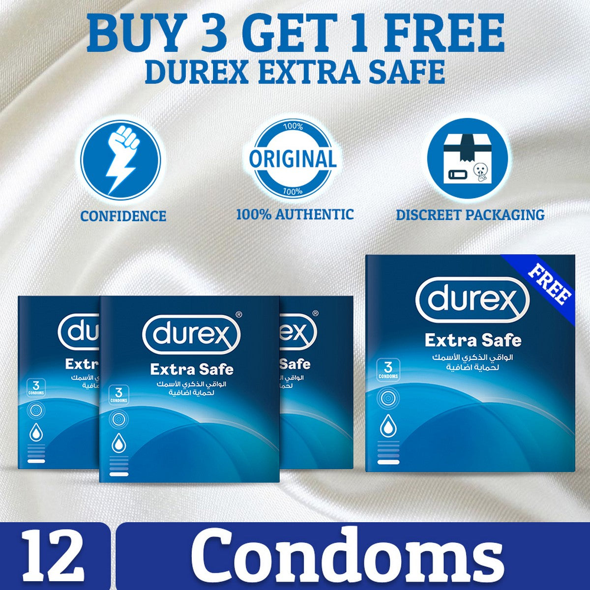 DUREX Extra Safe Buy 3 Get 1 Free