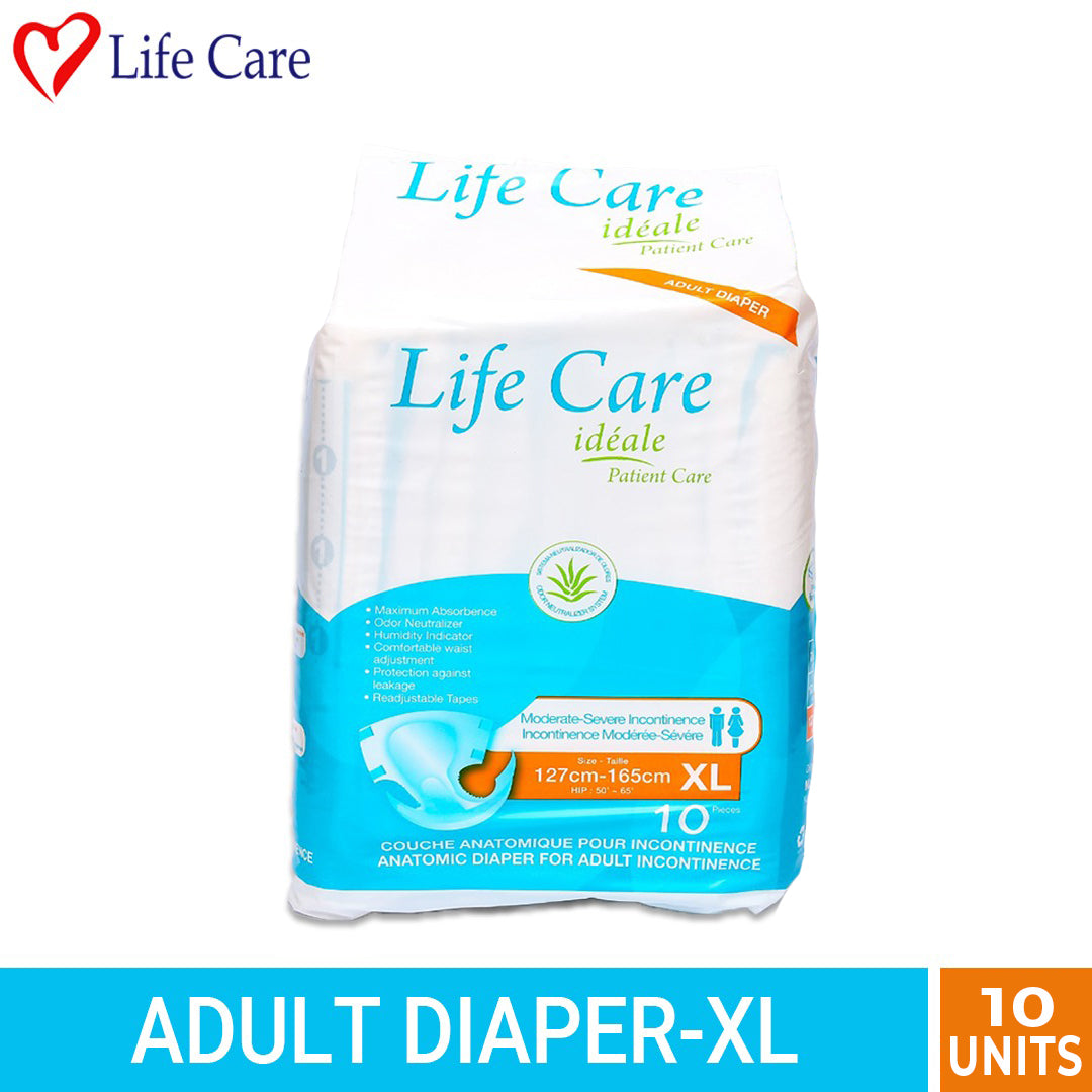 Life Care Adult Patient Diapers Disposable 10s Diapers - XL size