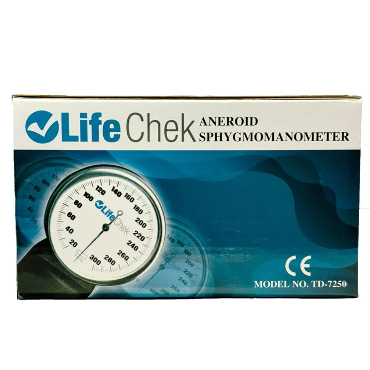 LifeChek Professional Manual Blood Pressure Cuff – Aneroid Sphygmomanometer TD-7250