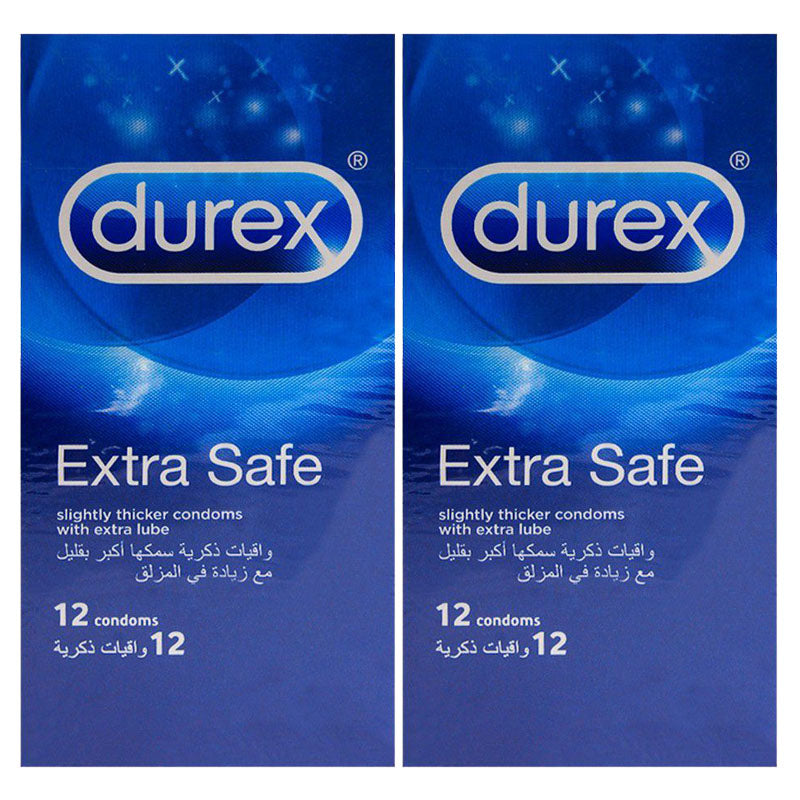 Pack of 2 Durex Condom Extra Safe 12's